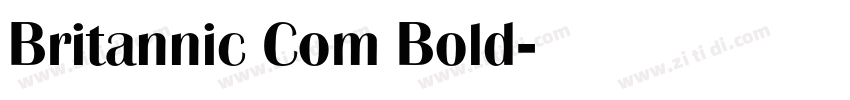 Britannic Com Bold字体转换
